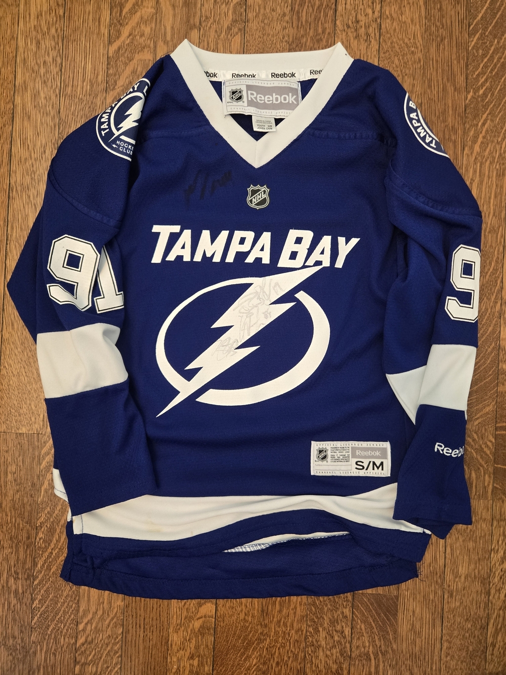 Tampa Bay Lightning Steven Stamkos Reebok Jersey Size Youth Small